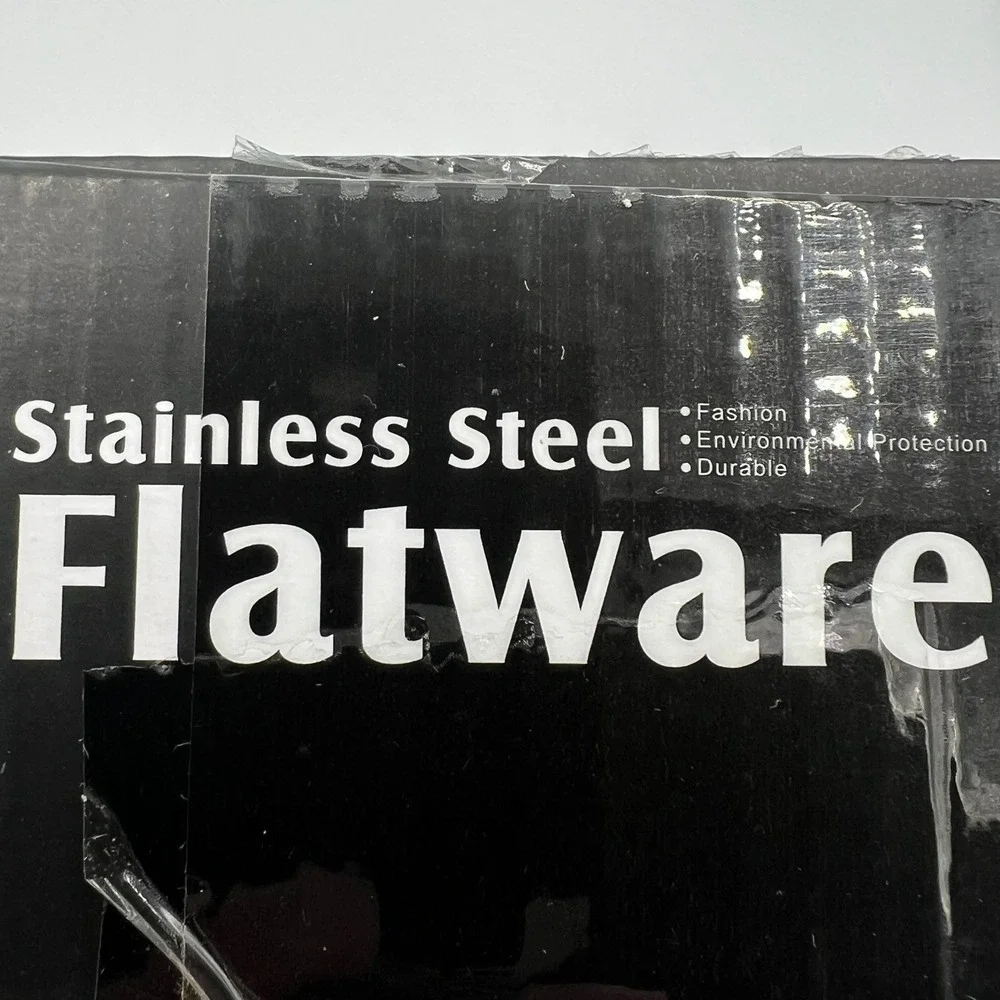 Wekiog Flatware Set Service for 8 40pc Black Brand New Matte Stainless Steel